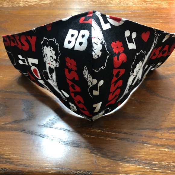 Adult Betty Boop Unisex Shaped Mask Washable - Picture 6 of 13